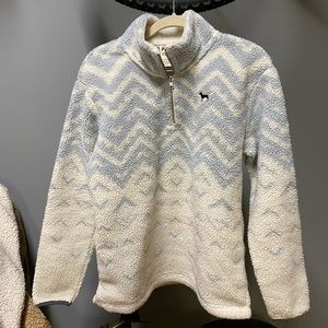 Sherpa pullover jacket